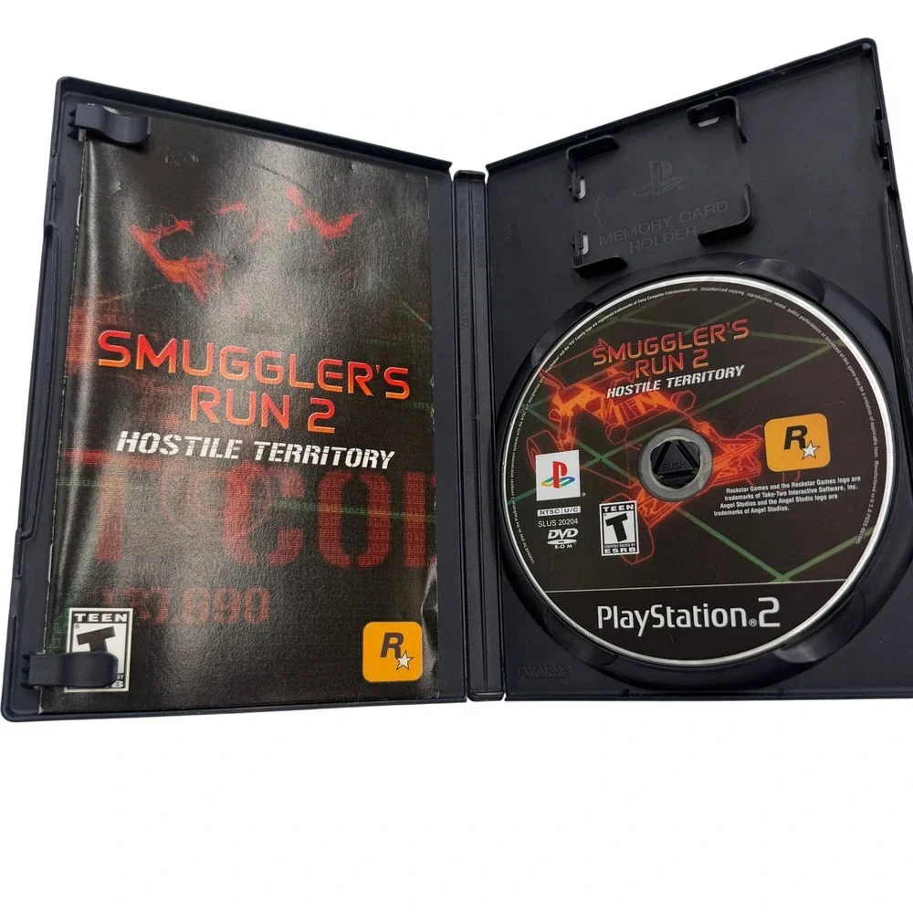 Sony PlayStation 2 Video Game Lot Smugglers Run 2 Monster Jam PS2 Black